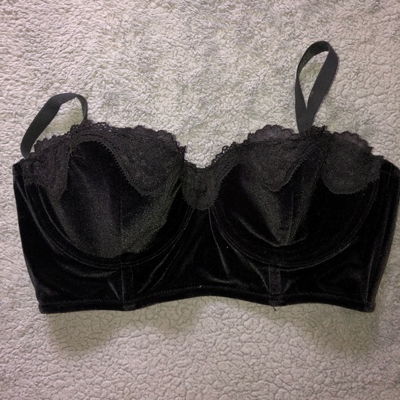 Victoria secret velvet corset style bra - Picture 1 of 4